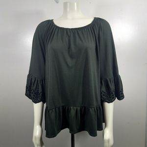 Fever Army Green Blouse